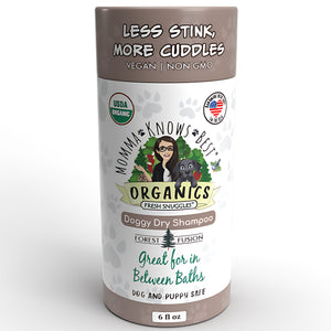 Dry pet shampoo for dogs