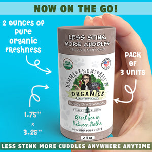Waterless Dog Shampoo on the go by Momma Knows Best Forest Fusion
