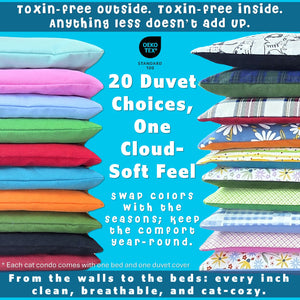 cat house cat beds usa-made by toe beans