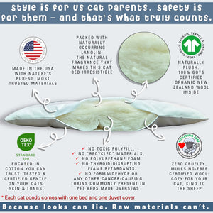 cat house wool cat beds us made by earthcare