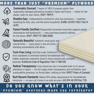 earthcare cat condos us-made plywood