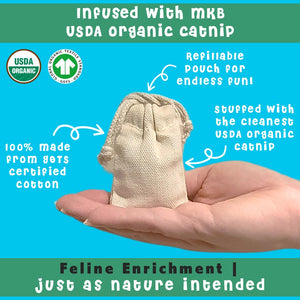 Felted wool cat ball toys organic catnip by toe beans and Momma Knows Best