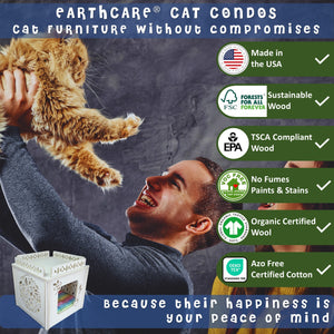 wooden cat condos without compromises by toe beans