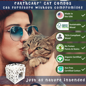 wooden cat houses without compromises by toe beans