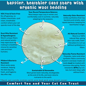 wool cat beds usa-made by toe beans