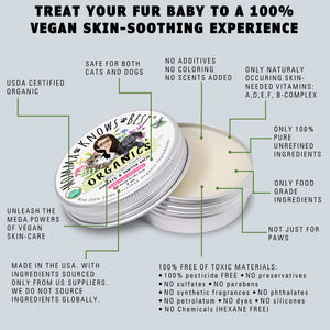 dog balms Hydrate and Soothe Key features by Momma Knows Best