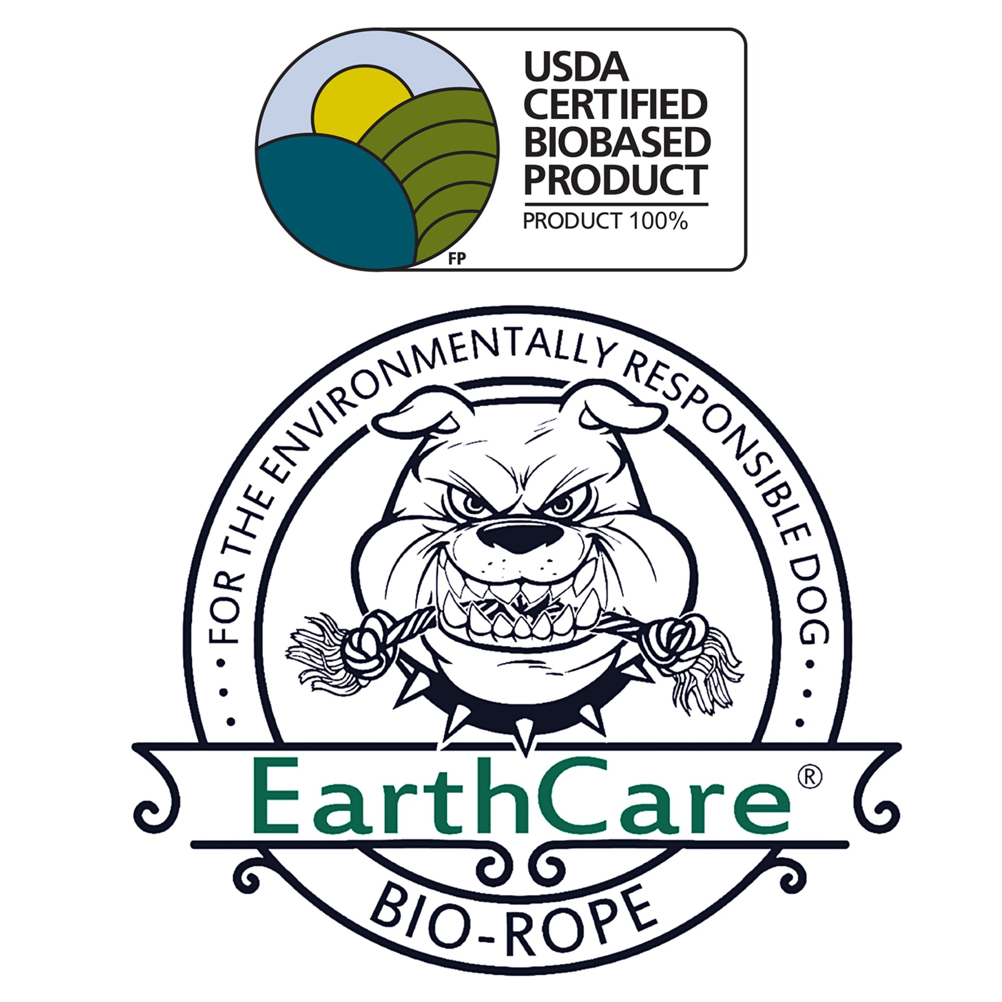 USDA 100% Biobased Certified Dog Rope Toy by EarthCare®