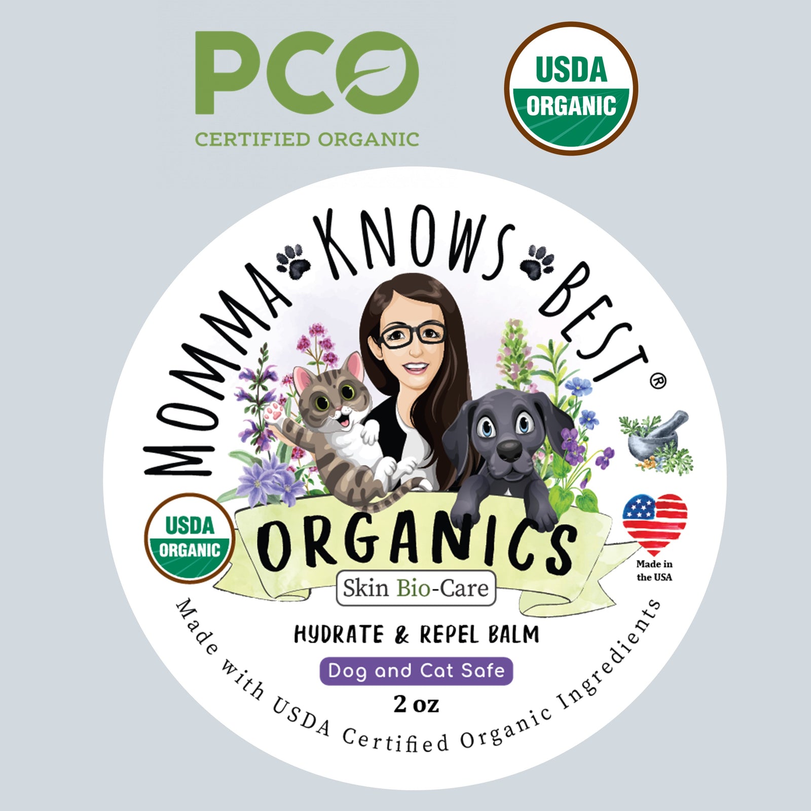 Momma Knows Best Hydrate and Repel USDA Certified Organic