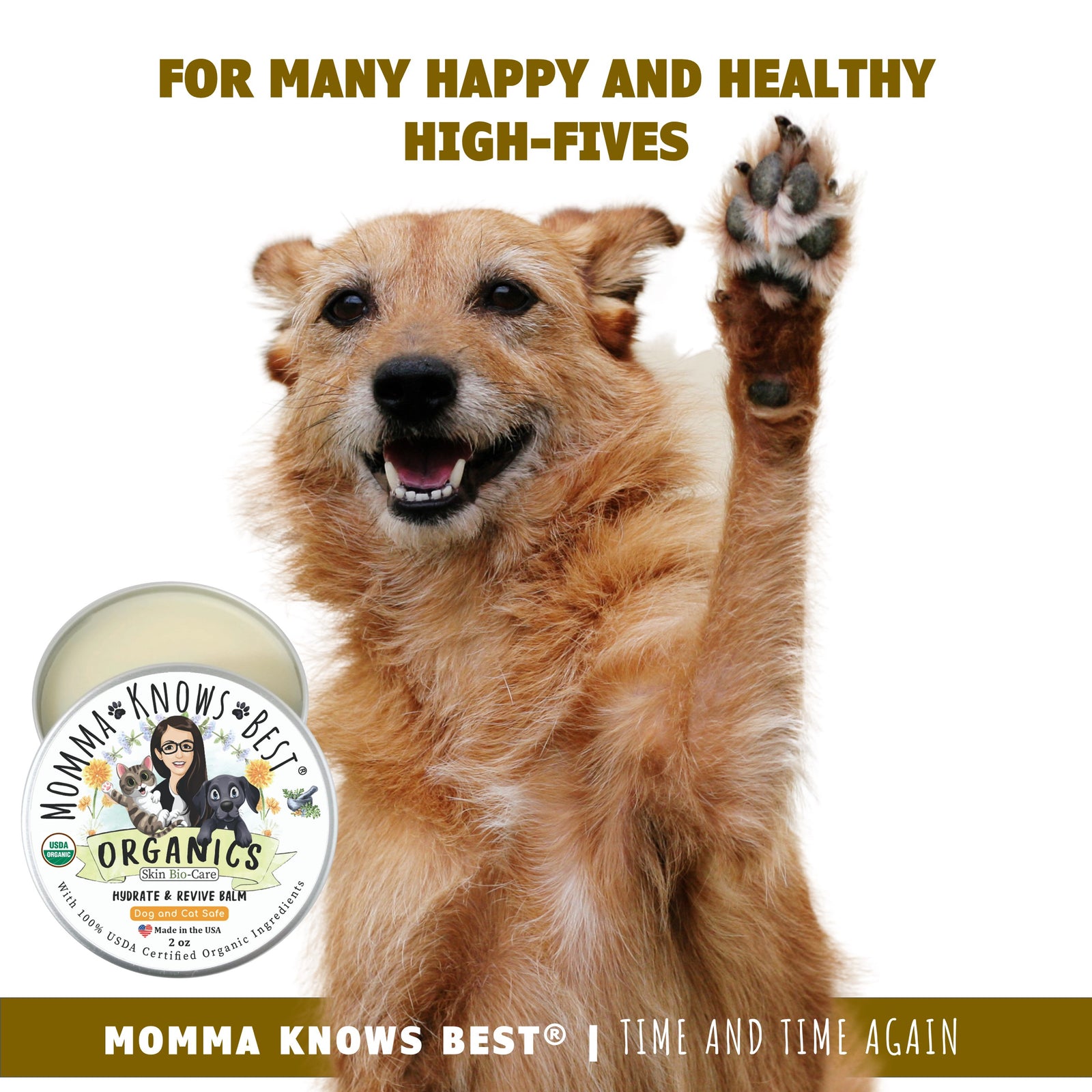 Momma Knows Best Hydrate and Revive Dog Happy High 5