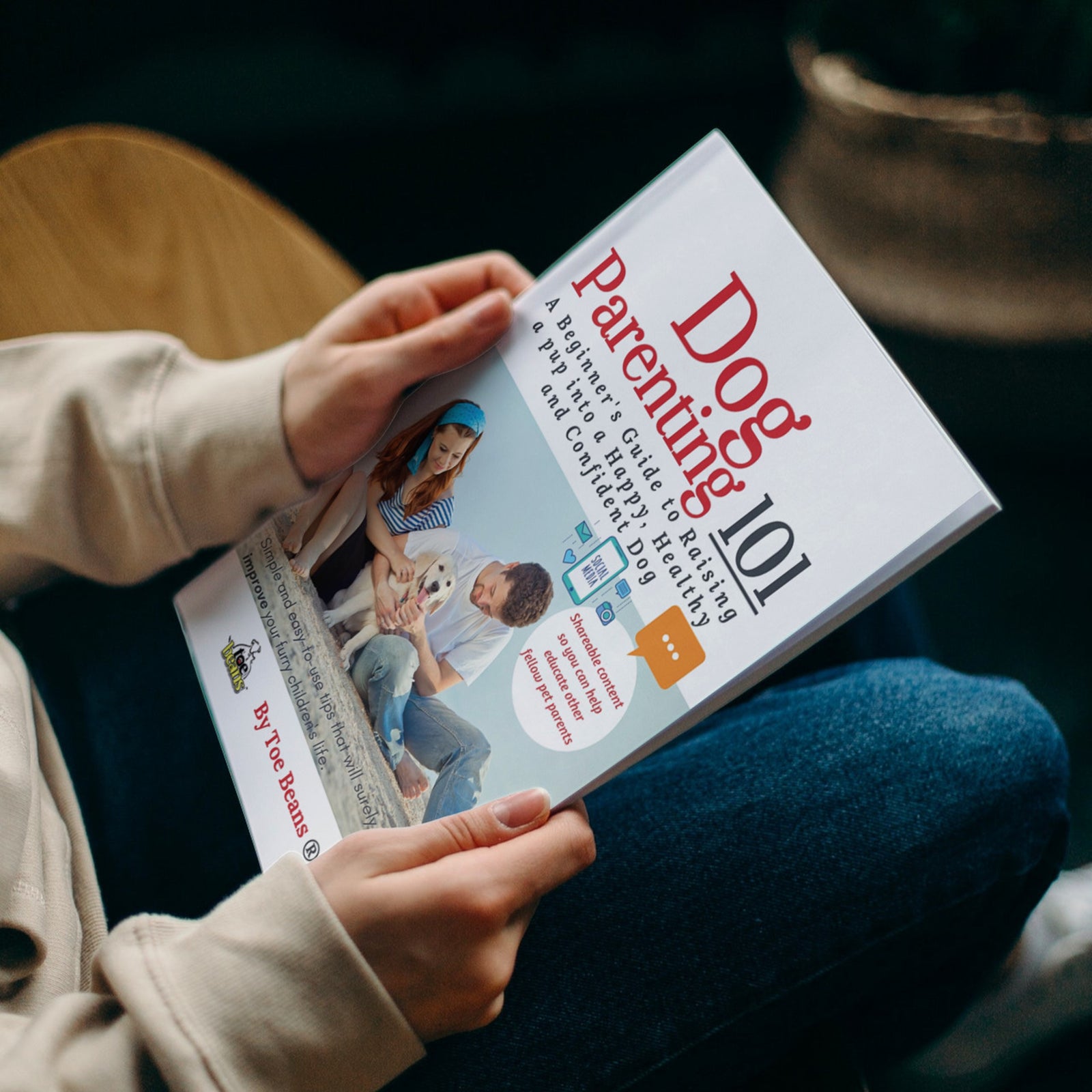 Person Holding Dog Parenting 101 Dog Book by Toe Beans®