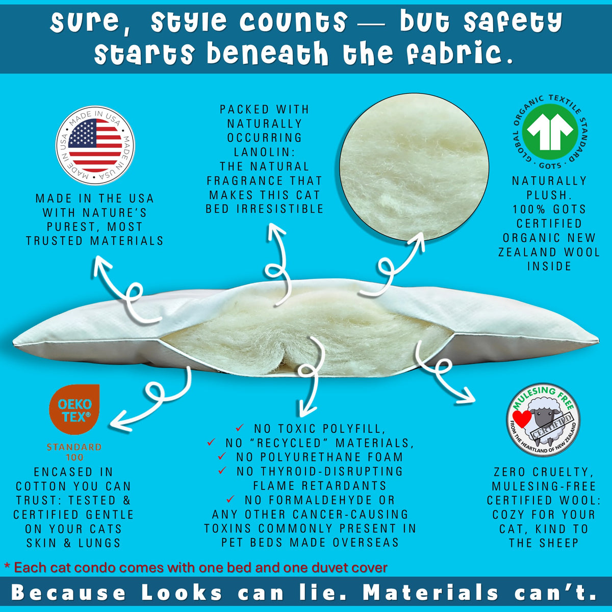 cat condo wool cat beds us made by earthcare