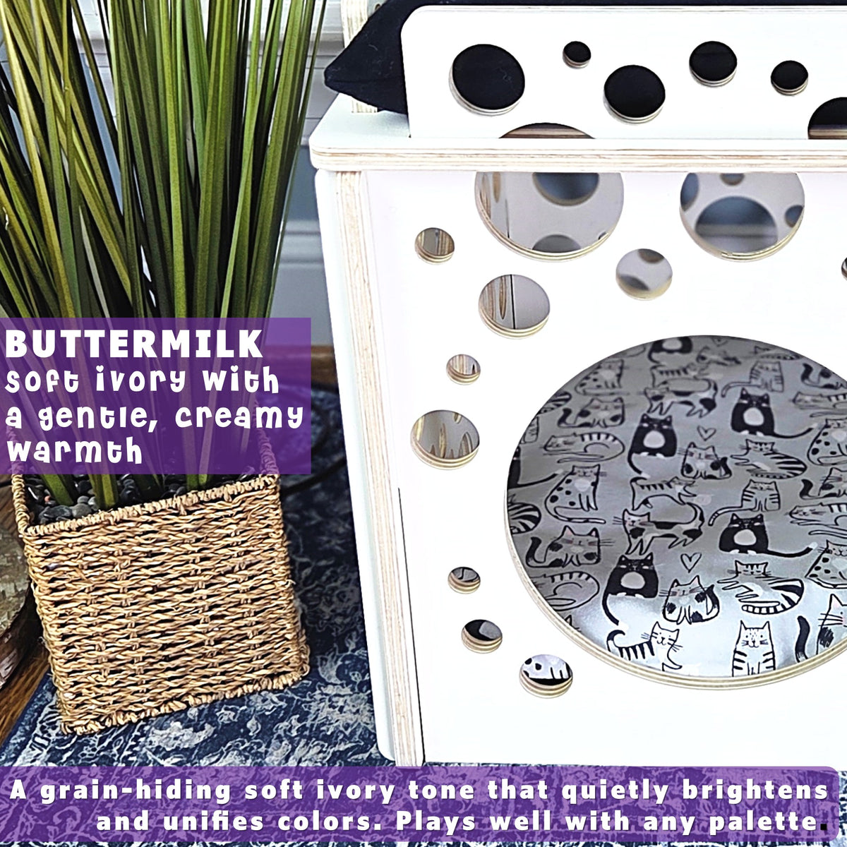 cat condos lunar lounge buttermilk closeup