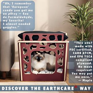 cat condos made in the usa rustic barn by toe beans