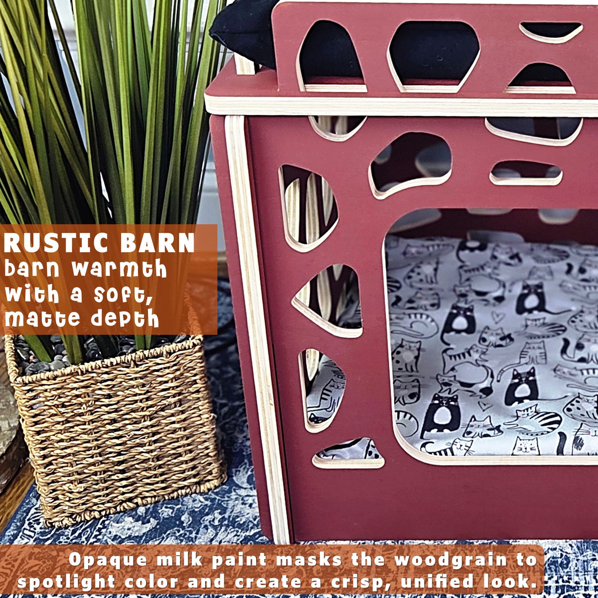 cat condos savanna vista rustic barn closeup