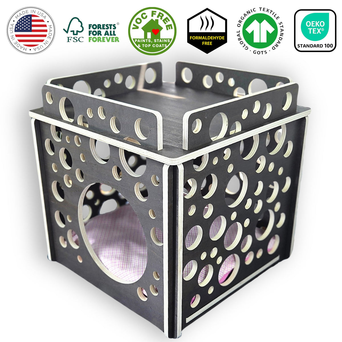 cat condos us made lunar shadow wood