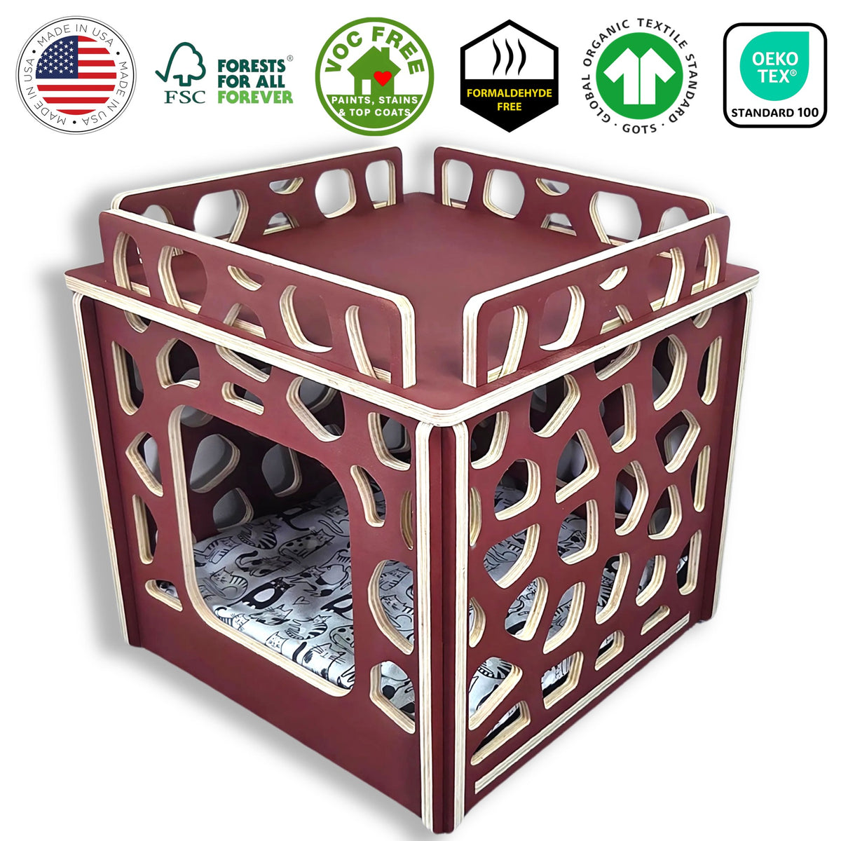 cat condos us made savanna rustic barn