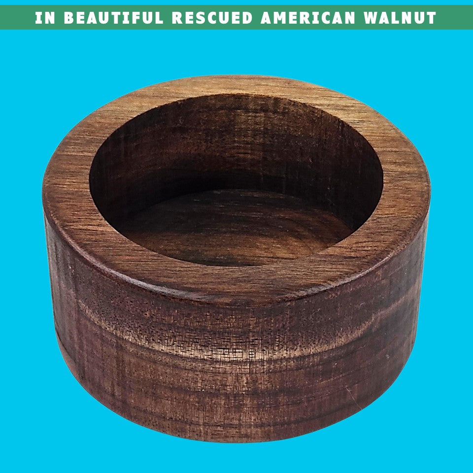 cat grass walnut hardwood growing container front by toe beans