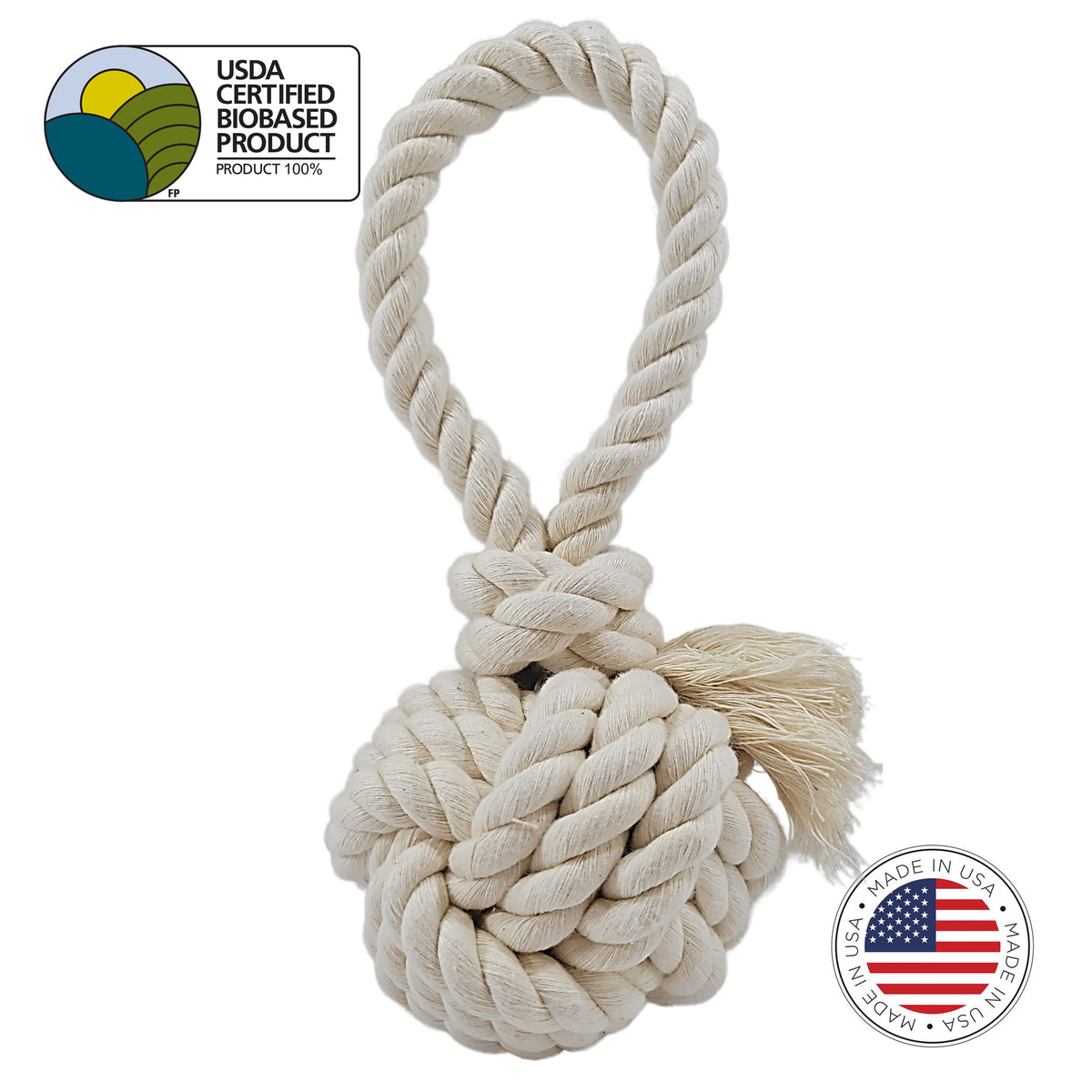 Dog fetch toy the tug and toss by earthcare