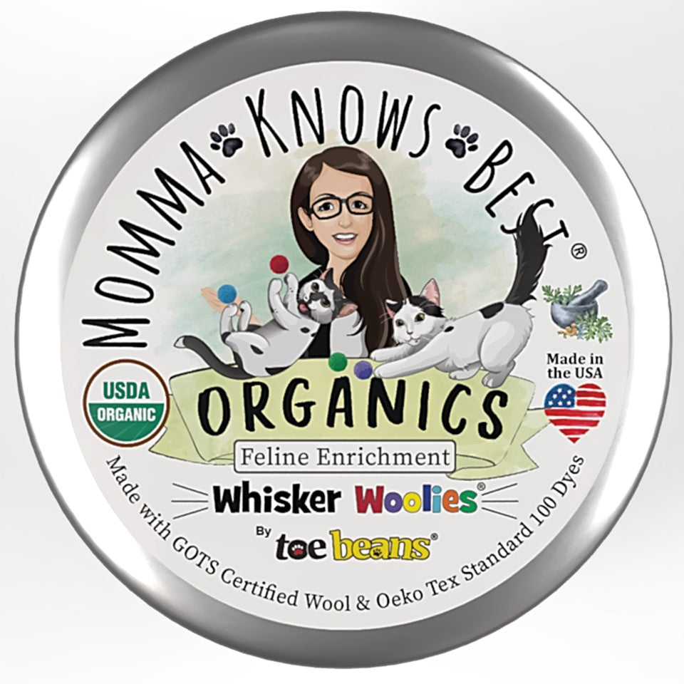 Felted wool cat toys recharging pod by toe beans