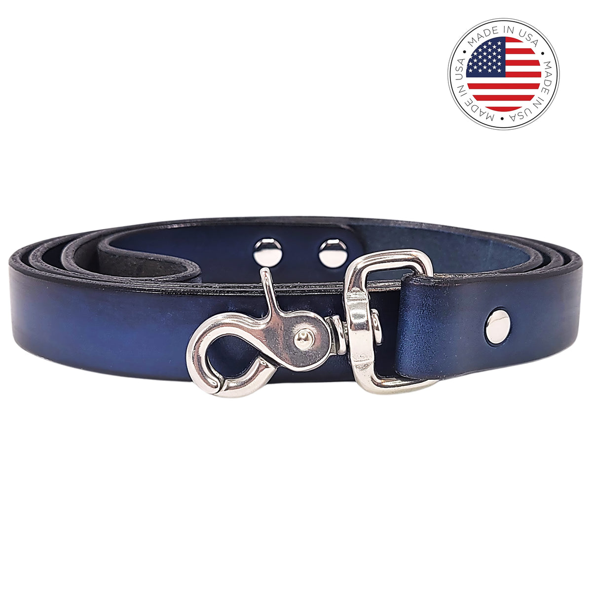 leather dog collar blue toe beans