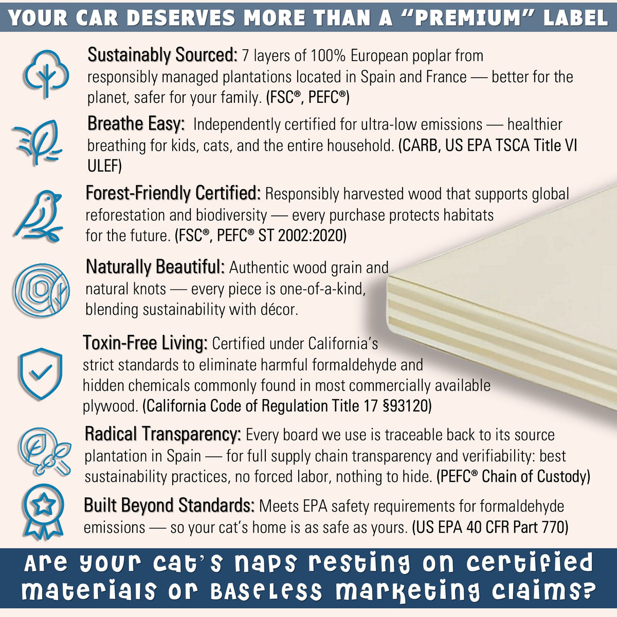 regents retreat cat condo made in the usa plywood features