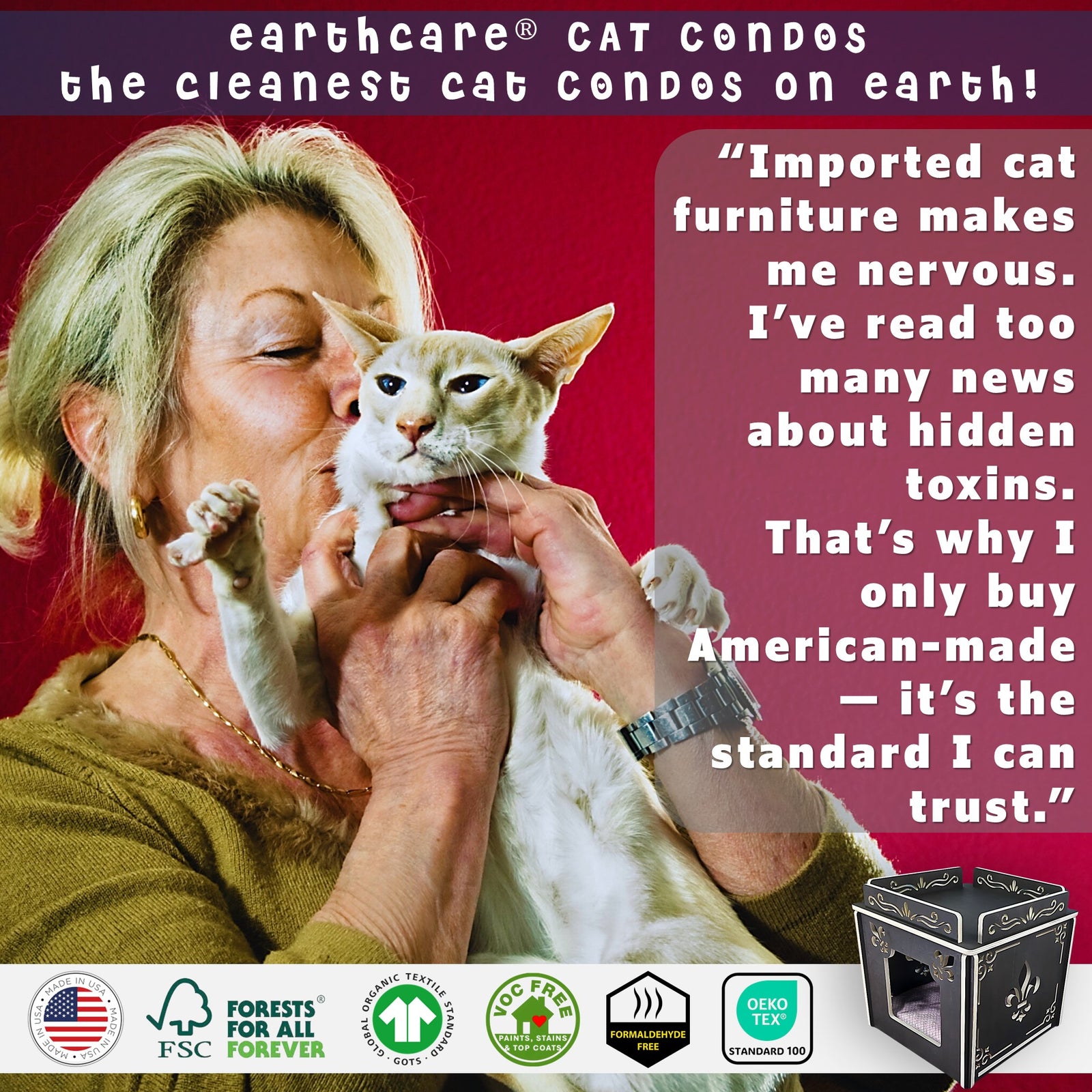 the cleanest cat houses by made in the us