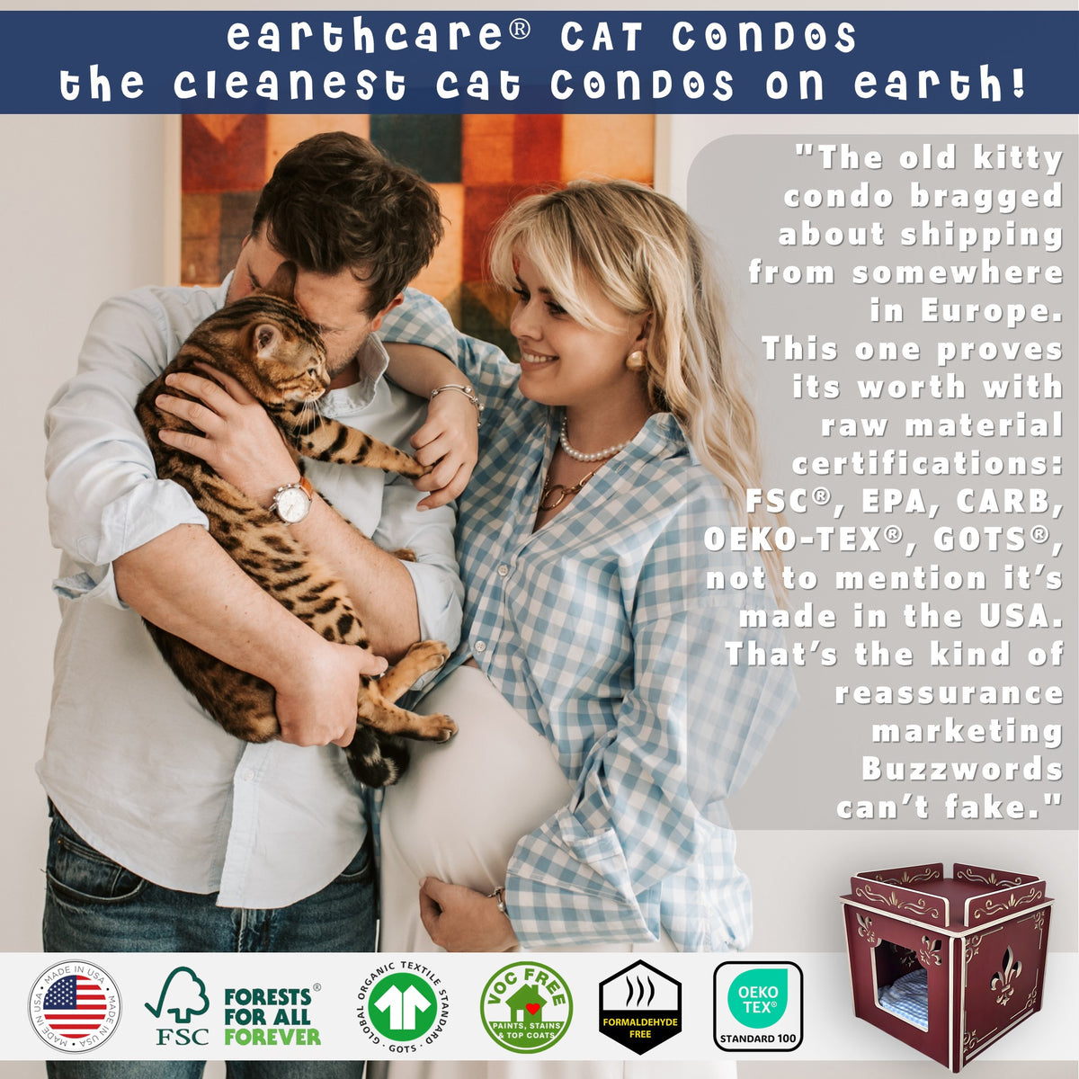 the cleanest cat houses made in the usa