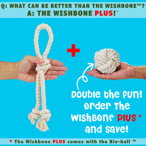 tug  toys for dogs the wishbone plus by earthcare and toe beans