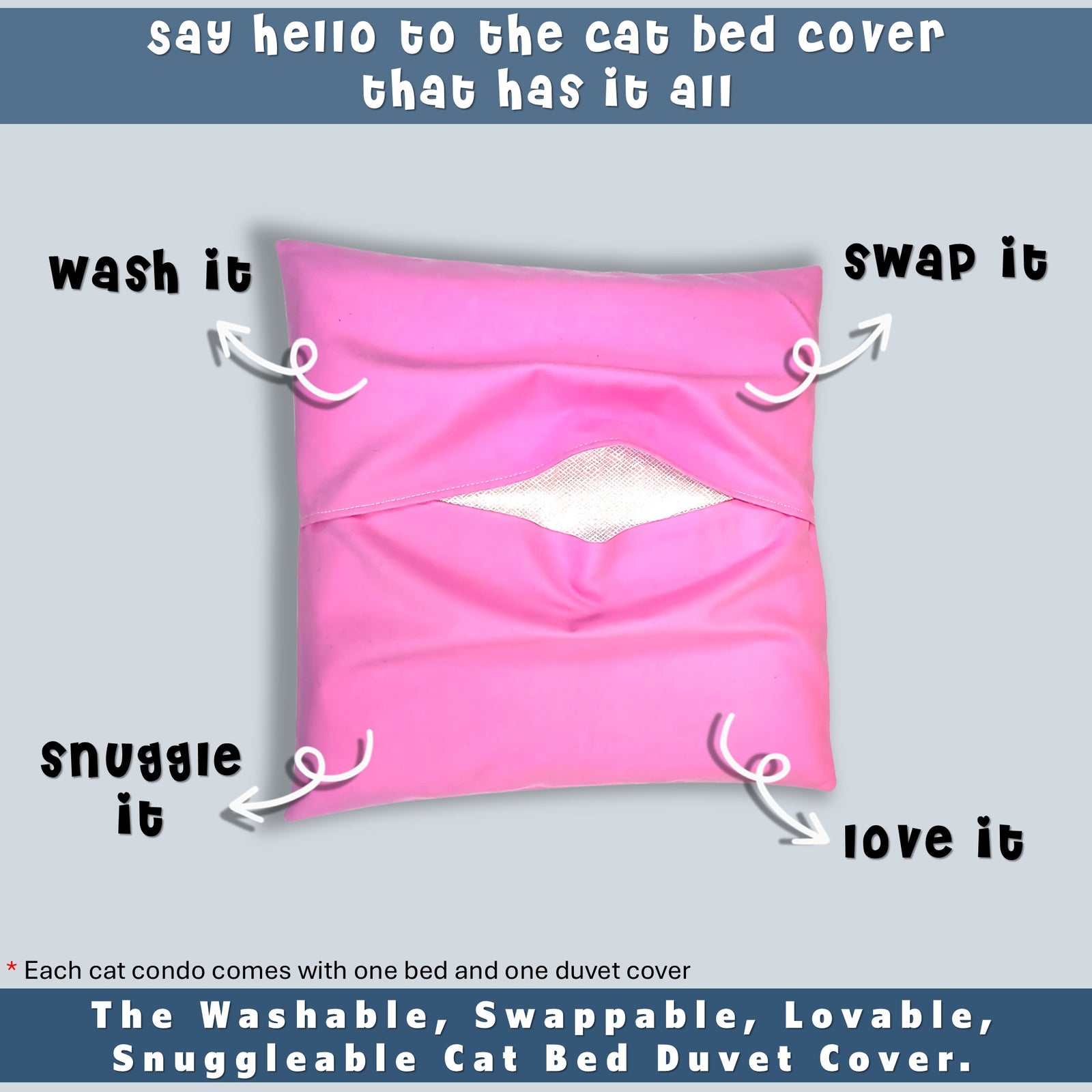 wool cat bed duvet cover by toe beans