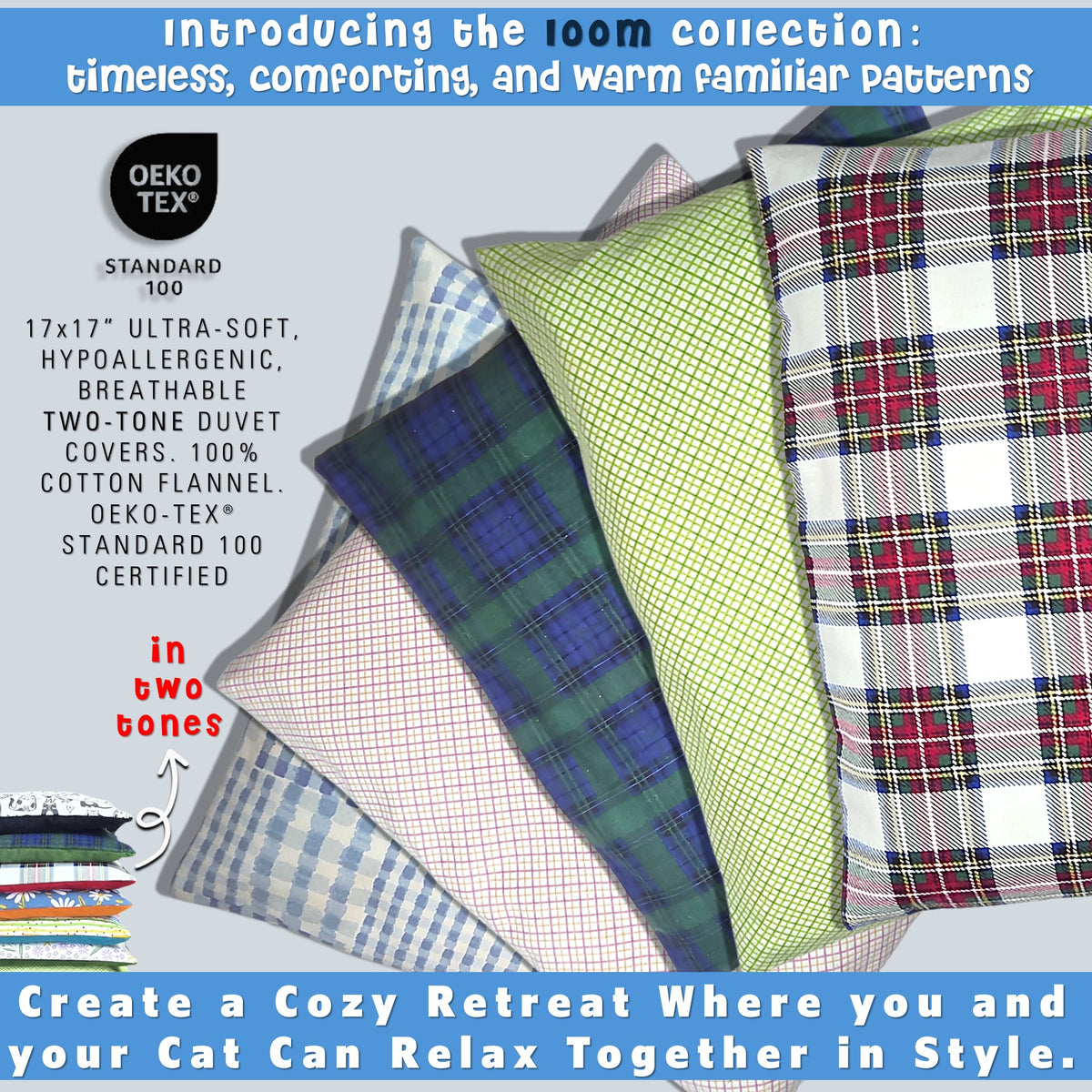 wool cat beds loom collection by toe beans made in the usa