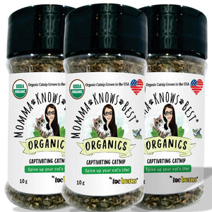 catnip for cats three pack USDA organic by Momma Knows Best