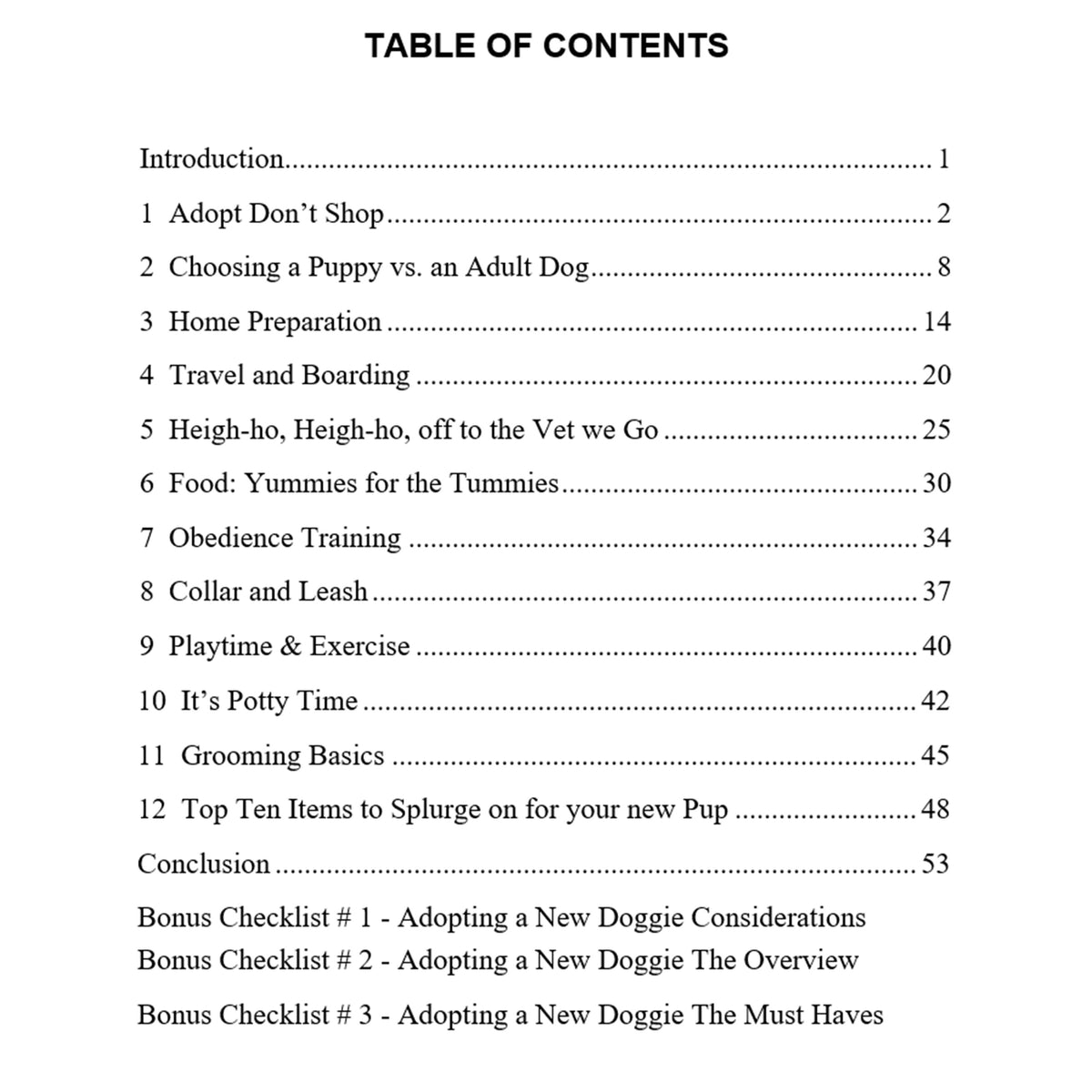 Dog Books | Dog Parenting 101 | eBook Format