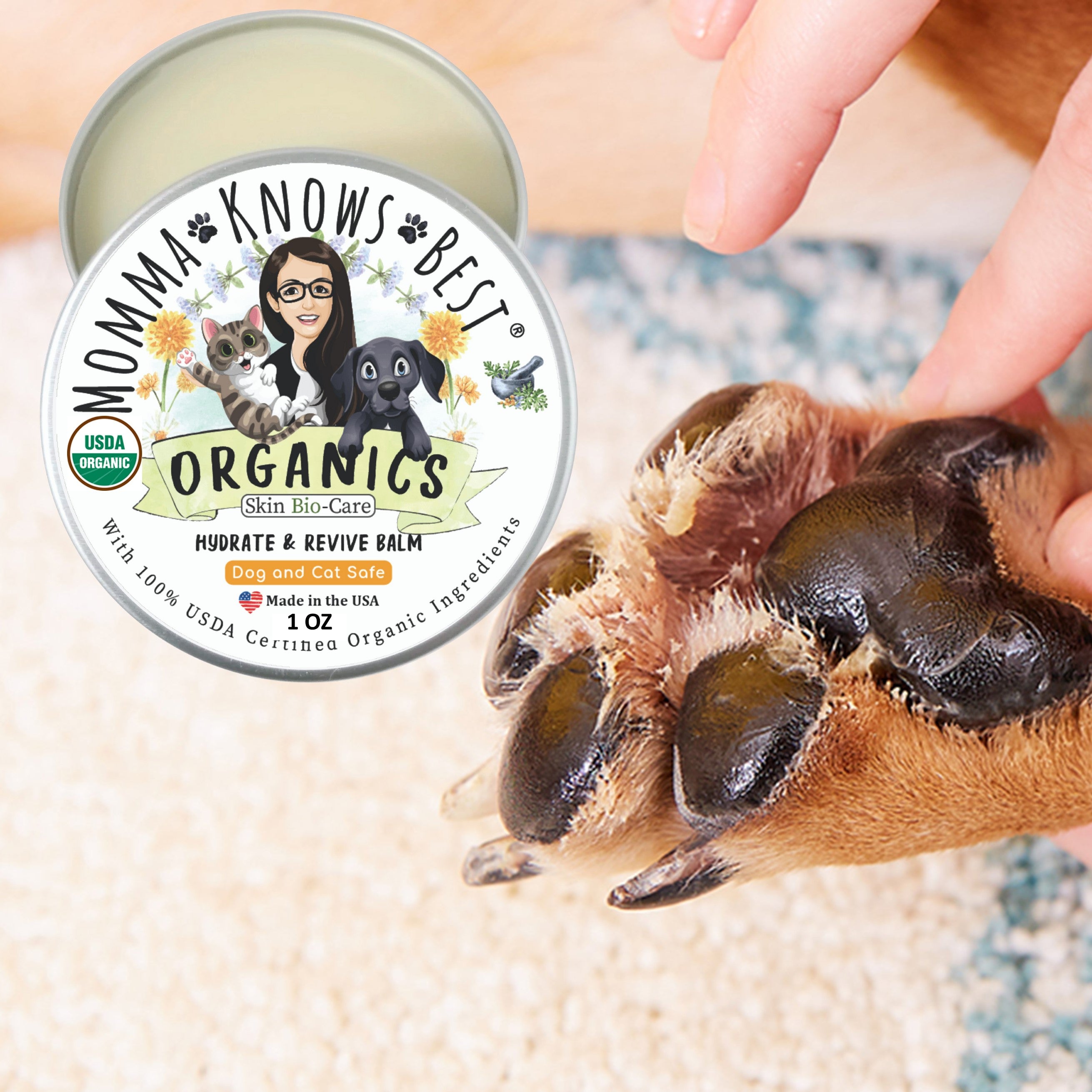 Buy Dog Nose and Paw Balms USDA Organic toe beans